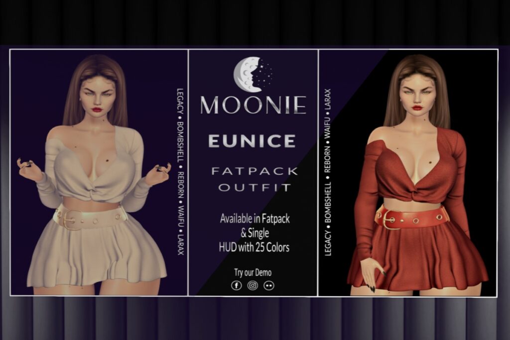 Eunice Outfit - Legacy/MaitreyaX/Reborn/+mods, L$159 each