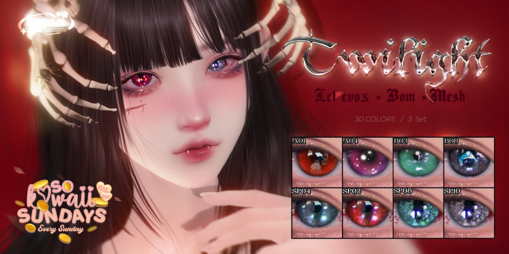 Twilight Eyes - BOM/EvoX/Mesh	&lt;a href=&quot;http://maps.secondlife.com/secondlife/The%20Sign%20IV/230/141/21&quot;&gt;Teleport&lt;/a&gt;