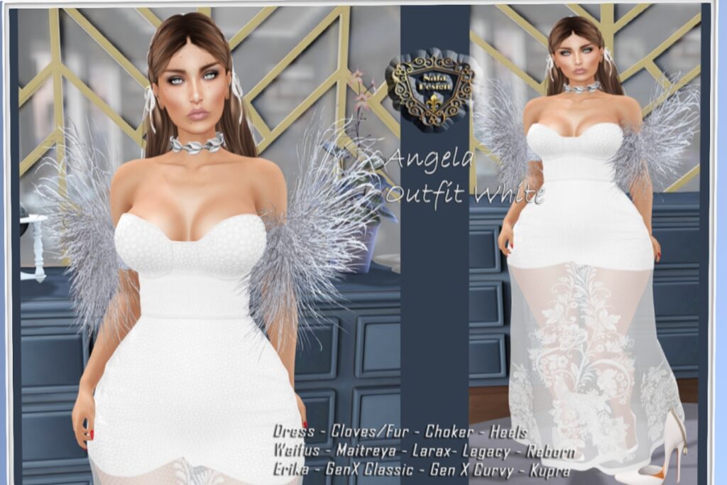 Angela Outfit - Erika/GenX/Inithium/Legacy/Maitreya/Reborn/+mods, L$299