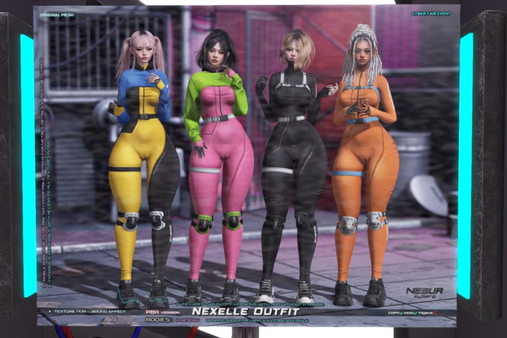 Nexelle Outfit - Reborn, L$349 each/L$1999 FP