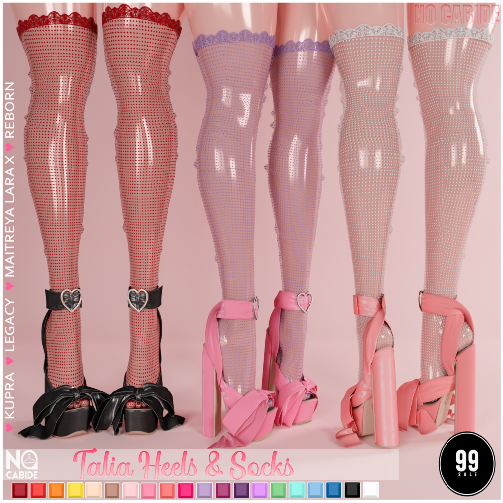 Talia Heels &amp; Socks - Inithium/Legacy/Maitreya/Reborn/+mods