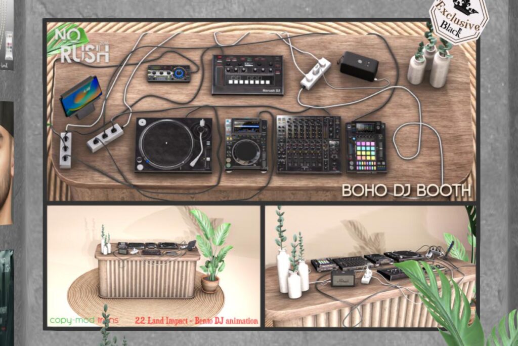 Boho DJ Booth, L$499