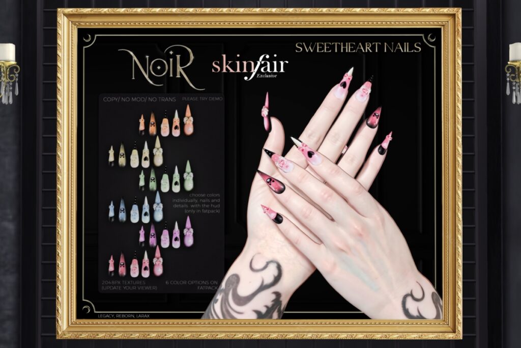 Sweetheart Mesh Nails - Legacy/MaitreyaX/Reborn, L$249 each/L$849 FP