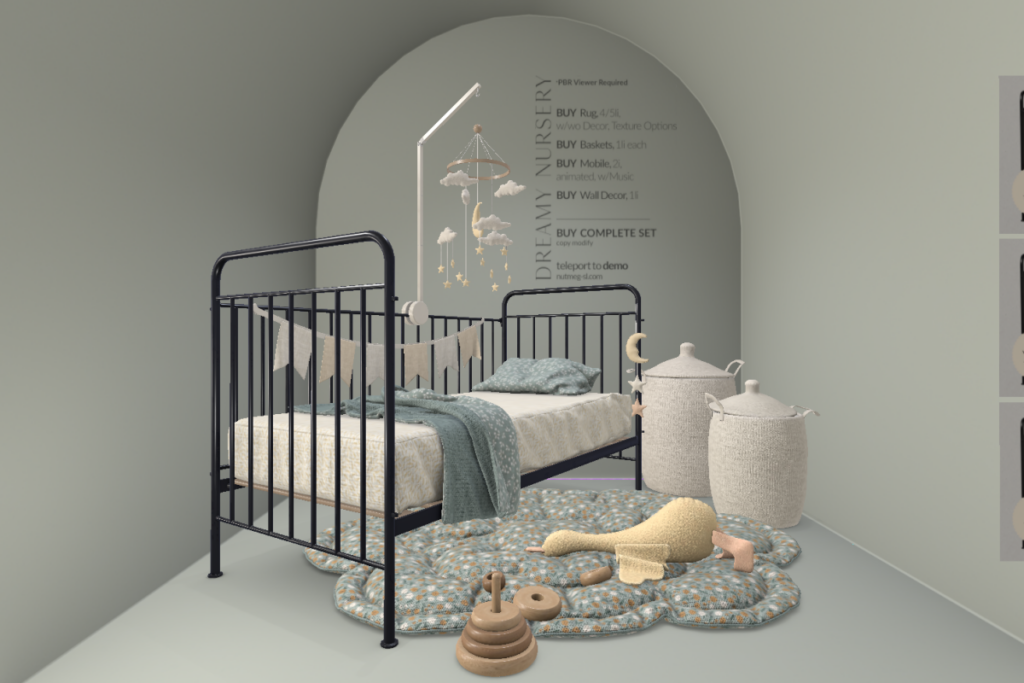 Dreamy Nursery, L$150-L$390 each/L$1690 FP