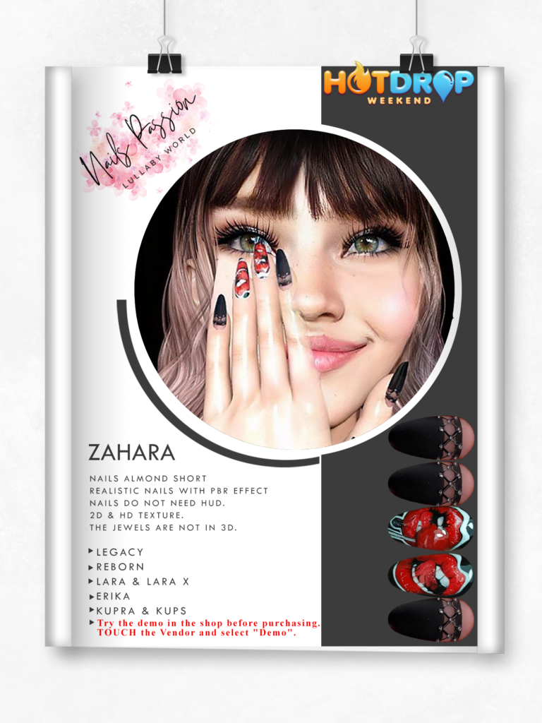 Zahara Nails - Inlithium/Erika/Legacy/MaitreyaX/Reborn/+mods