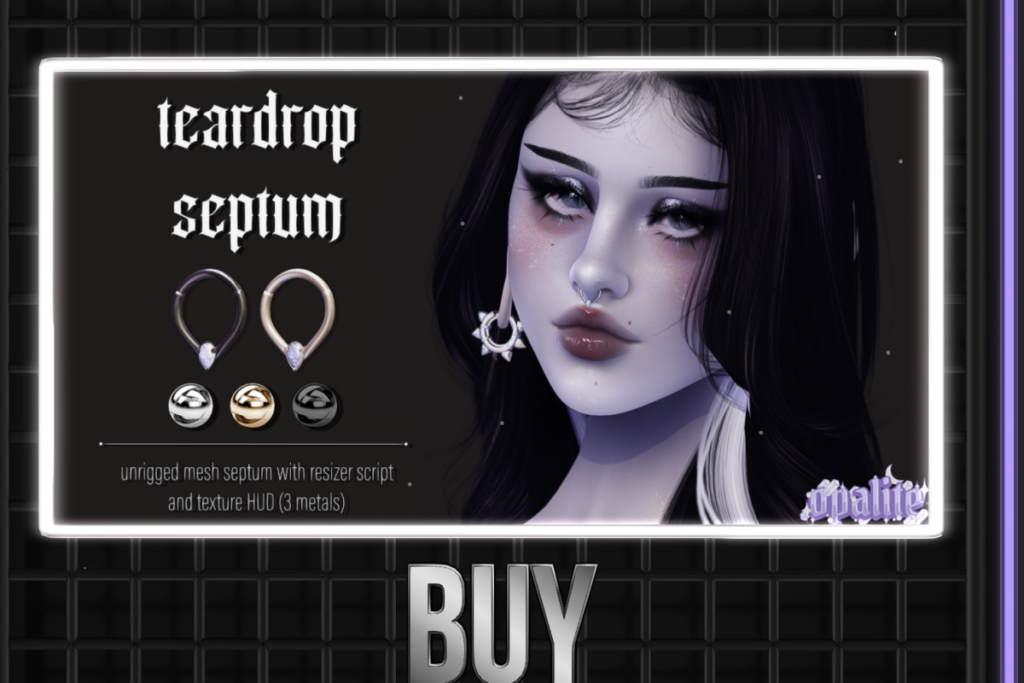 Teardrop Septum, L$299