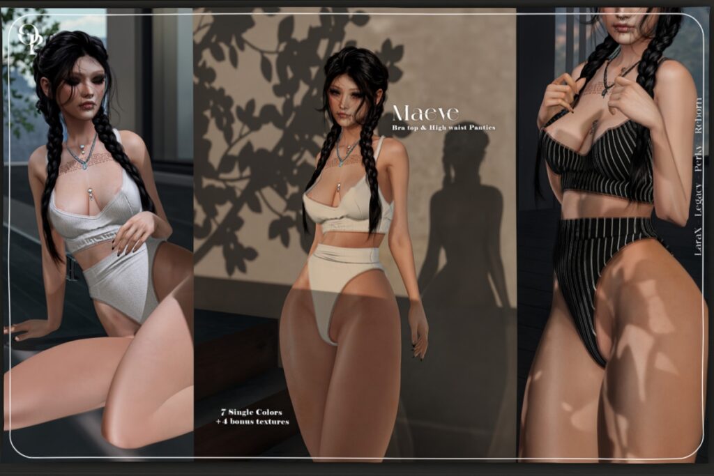 Maeve Underwear - Legacy/MaitreyaX/Reborn/+mods, L$220 each/L$820 FP