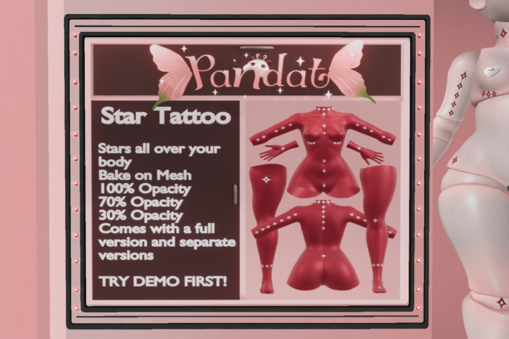 Star Tattoo - BOM, L$299