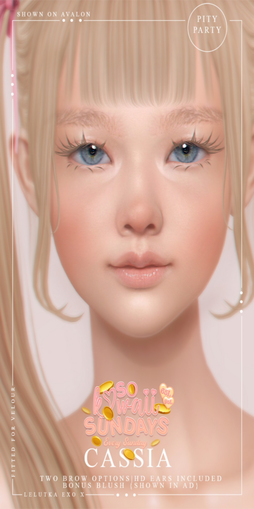 Cassia Skin - EvoX	&lt;a href=&quot;http://maps.secondlife.com/secondlife/Cosmos/141/65/995&quot;&gt;Teleport&lt;/a&gt;