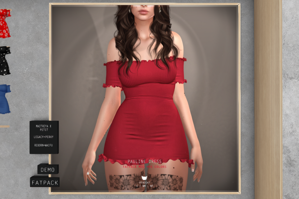 Pauline Dress - Legacy/MaitreyaX/Reborn/+mods, L$275 each/L$1200 FP