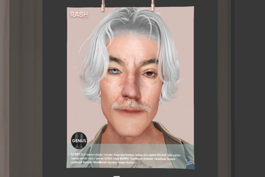 Gerry Old Senior Citizen Skin - Genus Morph, L$550 each