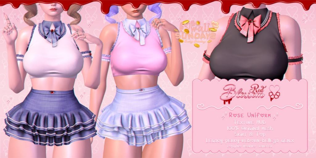 Rose Uniform - GenX/Legacy/Reborn/+mods	&lt;a href=&quot;http://maps.secondlife.com/secondlife/Anhedonia/118/132/999&quot;&gt;Teleport&lt;/a&gt;