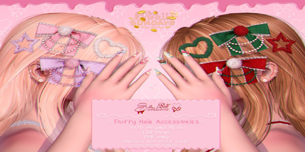 Fluffy Hair Accessories	&lt;a href=&quot;http://maps.secondlife.com/secondlife/Anhedonia/112/132/998&quot;&gt;Teleport&lt;/a&gt;