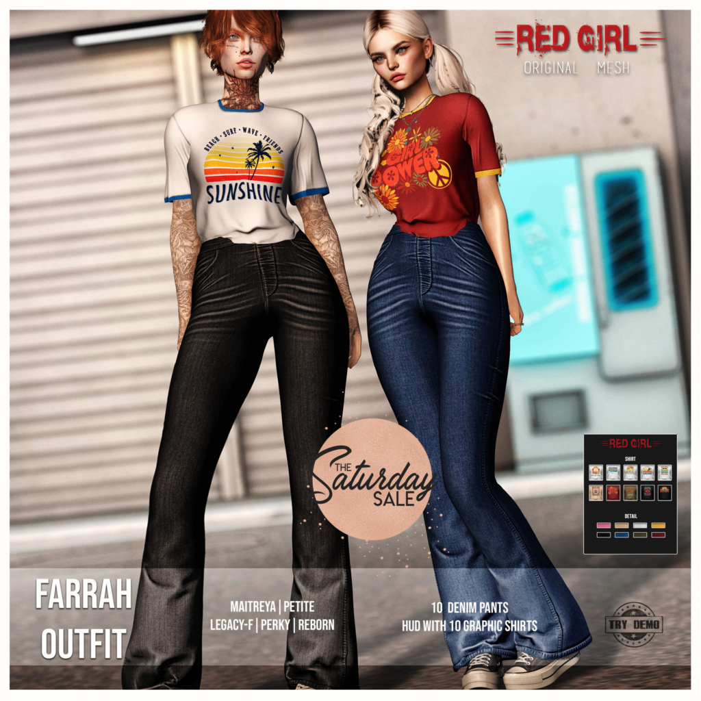 Farrah Outfit - Legacy/Maitreya/Reborn/+mods	&lt;a href=&quot;http://maps.secondlife.com/secondlife/Midgard/195/62/22&quot;&gt;Teleport&lt;/a&gt;