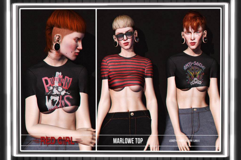 Marlowe Top - Legacy/MaitreyaX/Reborn/+mods, L$249 each/L$999 FP