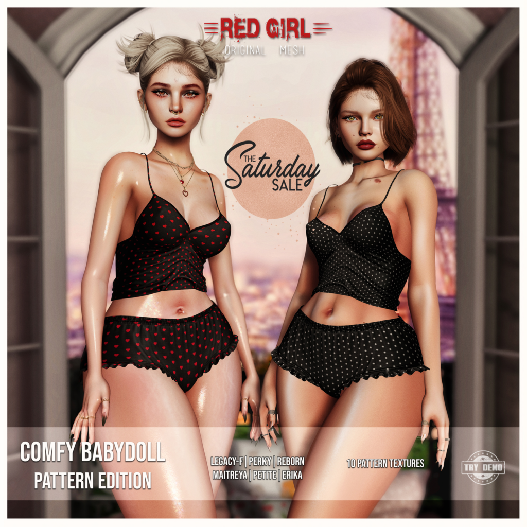 Comfy Babydoll Outfit - Erika/Legacy/Maitreya/Reborn/+mods	&lt;a href=&quot;http://maps.secondlife.com/secondlife/Midgard/195/62/22&quot;&gt;Teleport&lt;/a&gt;