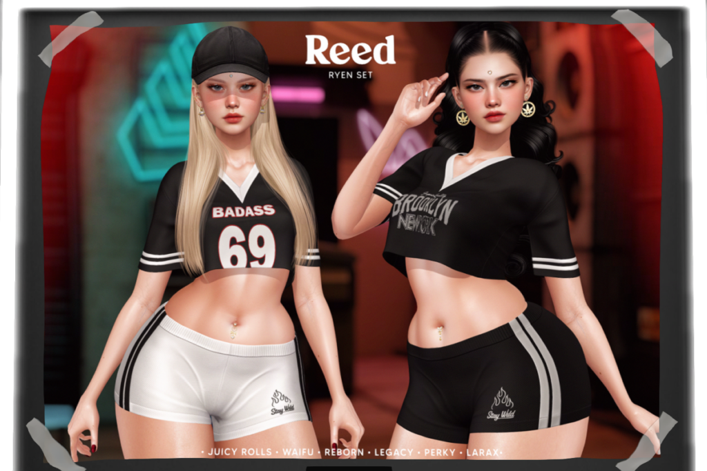 Ryen T-Shirt and Shorts - Legacy/MaitreyaX/Reborn/+mods, L$249 each/L$1199 FP