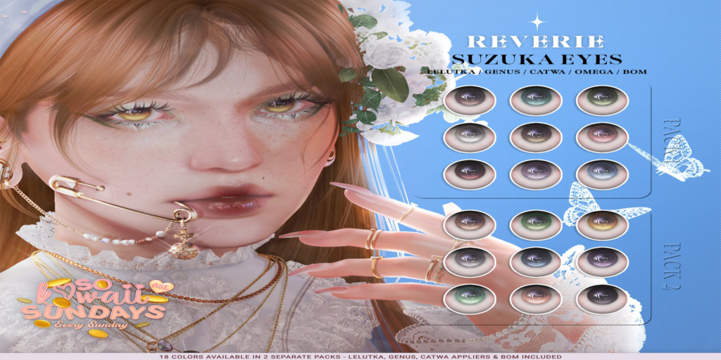 Suzuka Eyes - BOM/Catwa/EvoX/Genus/Omega	&lt;a href=&quot;https://maps.secondlife.com/secondlife/Escapes/234/25/1506&quot;&gt;Teleport&lt;/a&gt;