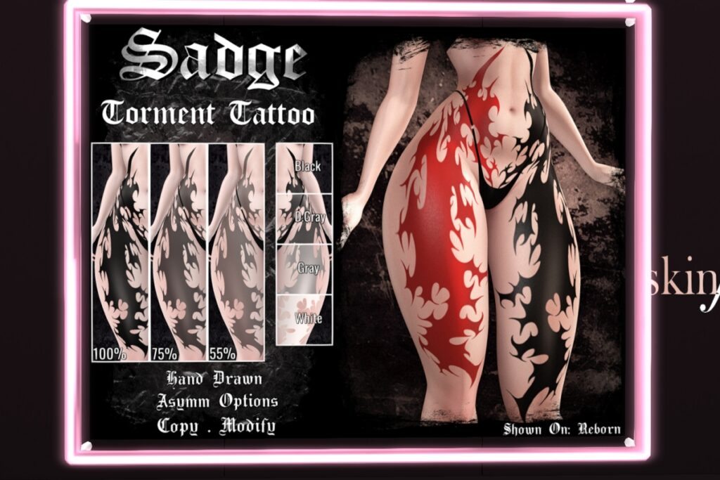 Torment Tattoo, L$299