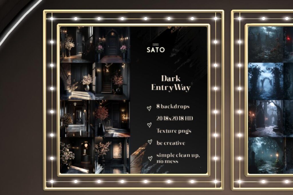 Dark EntryWay Backdrops, L$180