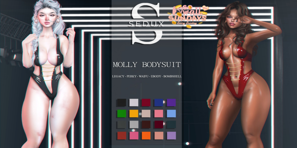 Molly Bodysuit - Legacy/Reborn/+mods	&lt;a href=&quot;http://maps.secondlife.com/secondlife/Crystal%20Isle/129/210/25&quot;&gt;Teleport&lt;/a&gt;