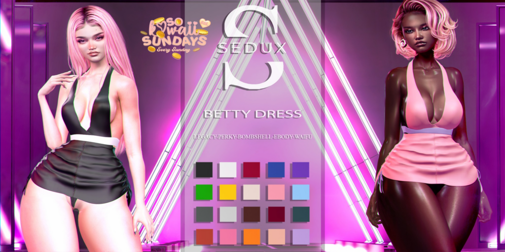 Betty Dress - Legacy/Reborn/+mods	&lt;a href=&quot;http://maps.secondlife.com/secondlife/Crystal%20Isle/129/210/25&quot;&gt;Teleport&lt;/a&gt;