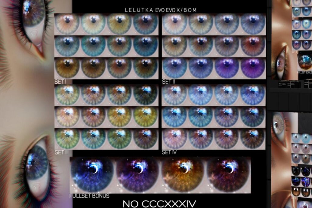 NO CCCXXXIV Eyes - BOM/EvoX, L$144 each