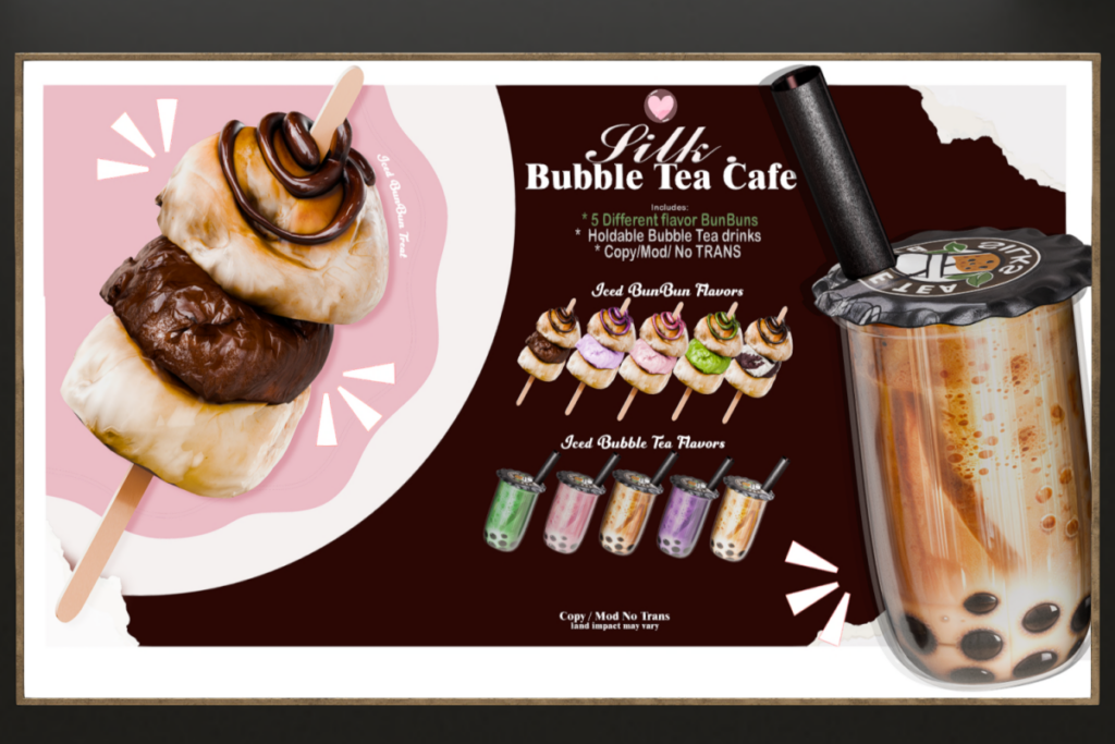 Bubble Tea Cafe Holdables, L$229 each/L$599 FP