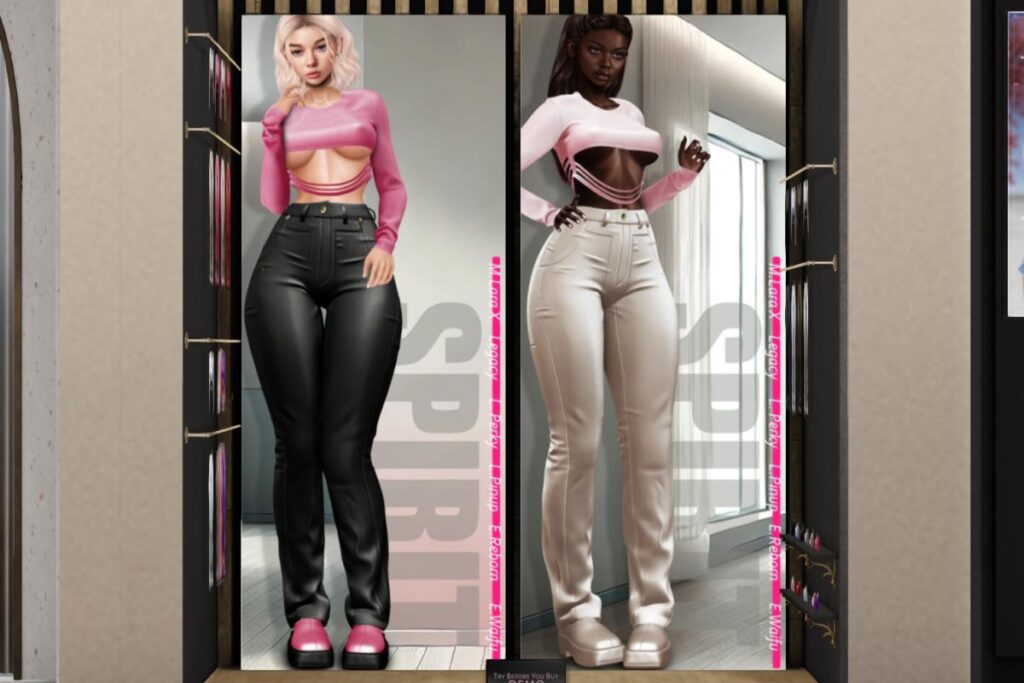 Angelica Top, Pants &amp; Shoes - Legacy/MaitreyaX/Reborn/+mods, L$288 each/L$988 each FP