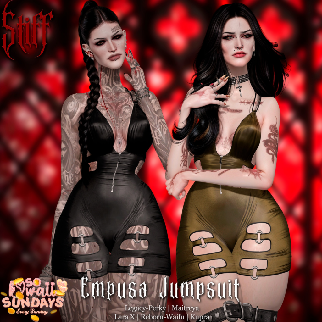 Empusa Jumpsuit - Inithium/Legacy/Maitreya/Reborn/+mods	&lt;a href=&quot;http://maps.secondlife.com/secondlife/Menag%20a%20trois/25/153/1302&quot;&gt;Teleport&lt;/a&gt;