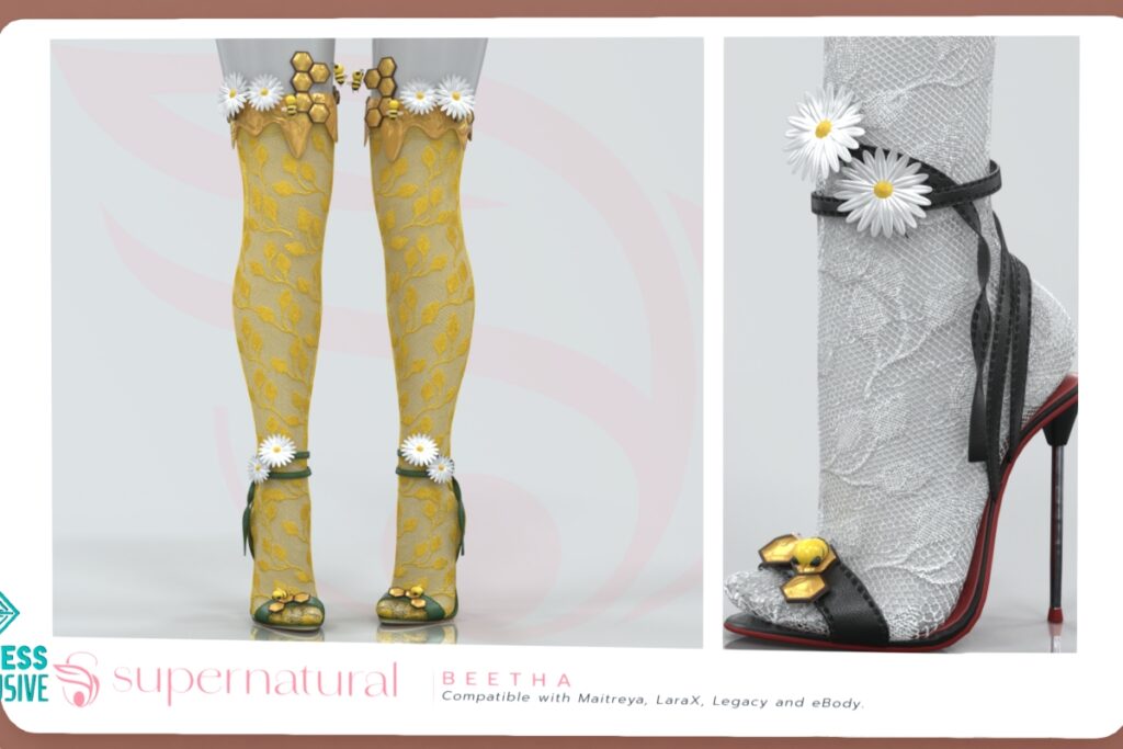 Beetha Heels - Legacy/MaitreyaX/Reborn, L$248 each/L$1188 FP