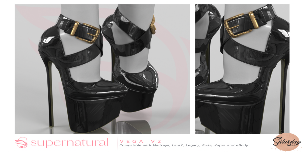 Vega V2 Heels - Erika/Inithium/Legacy/Maitreya/Reborn/+mods	&lt;a href=&quot;http://maps.secondlife.com/secondlife/Supernatural/128/154/458&quot;&gt;Teleport&lt;/a&gt;