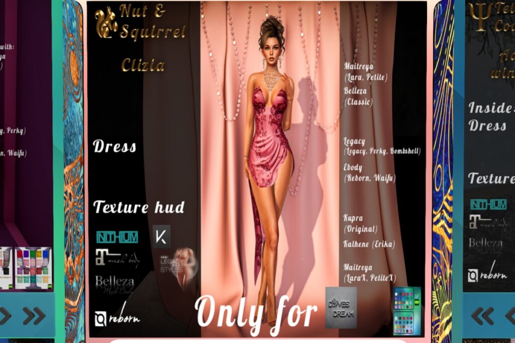 Clizia Dress - Belleza/Erika/Inithium/Legacy/Maitreya/+mods, L$120