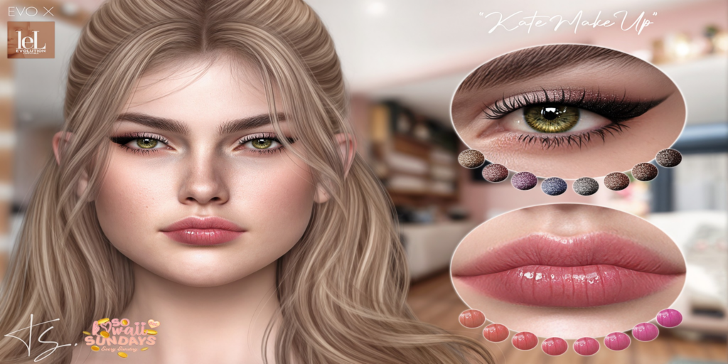 Kate Makeup - EvoX	&lt;a href=&quot;http://maps.secondlife.com/secondlife/Angel%20Dreams/213/221/812&quot;&gt;Teleport&lt;/a&gt;