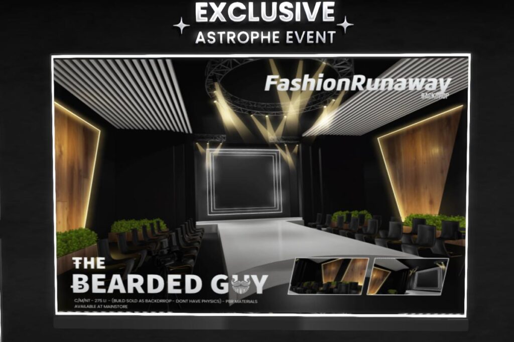 Fashion Runway Backdrop, L$299