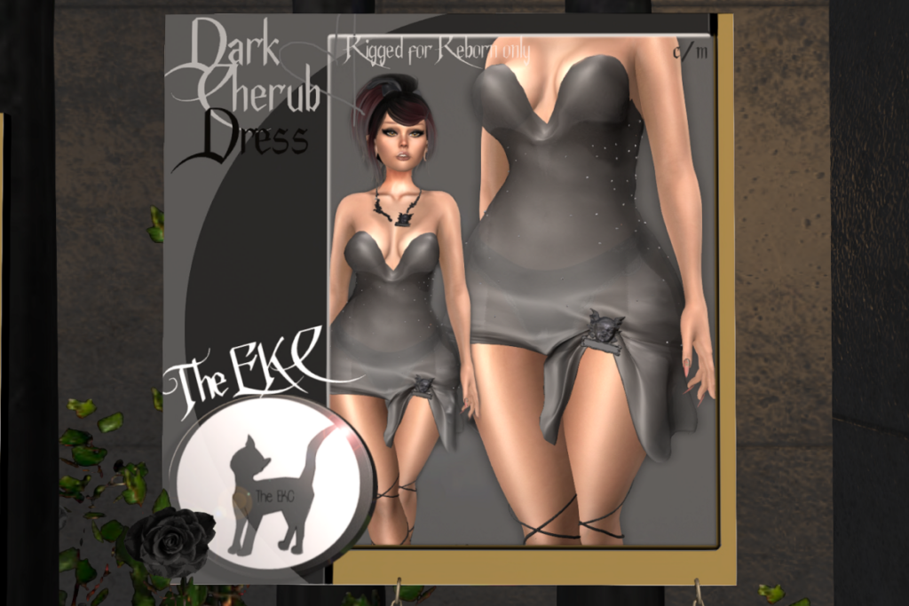 Dark Cherub Dress - Reborn, L$150