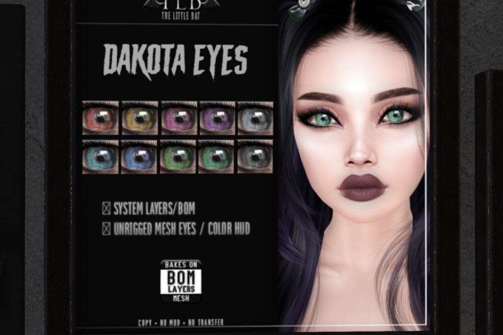 Dakota Eyes - BOM/Mesh, L$200