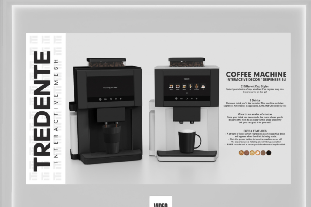 Coffee Machine, L$699 each/L$1299 FP