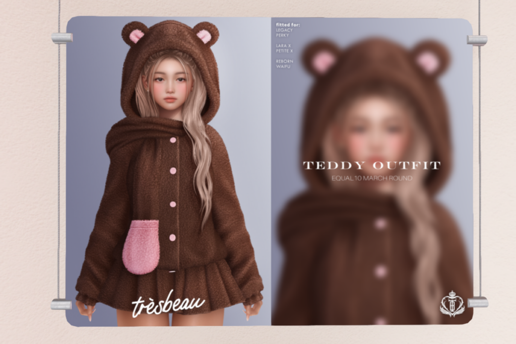 Teddy Outfit - Legacy/MaitreyaX/Reborn/+mods, L$249 each/L$599-L$1499 each FP