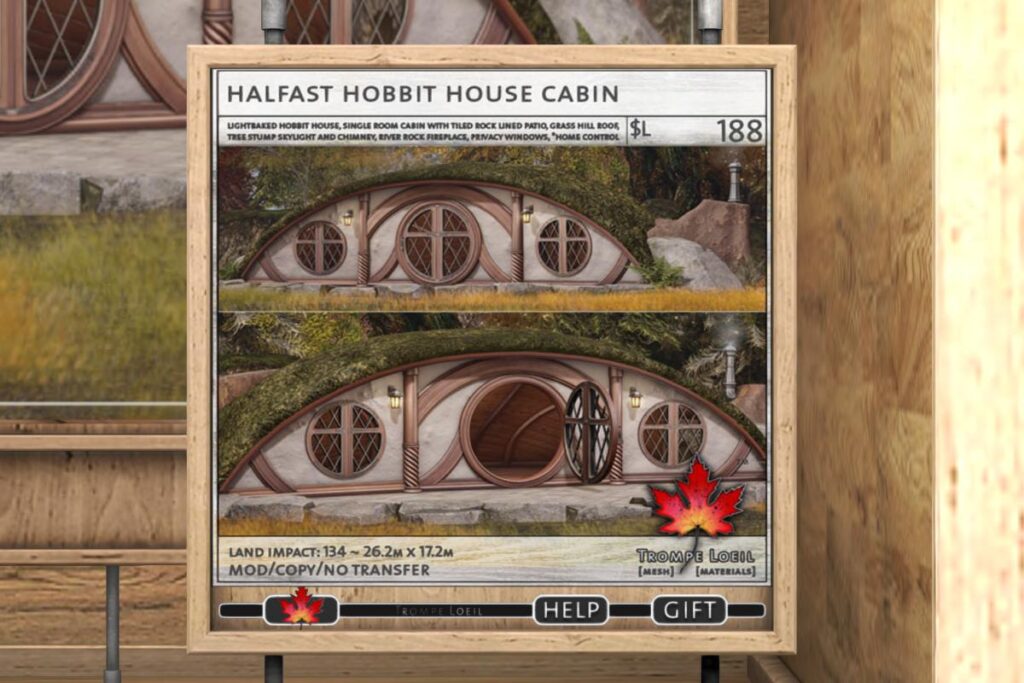 Halfast Hobbit House Cabin, L$188