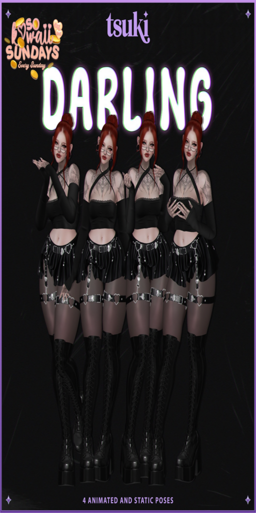 Darling Poses	&lt;a href=&quot;http://maps.secondlife.com/secondlife/Dream%20Lake/119/137/25&quot;&gt;Teleport&lt;/a&gt;