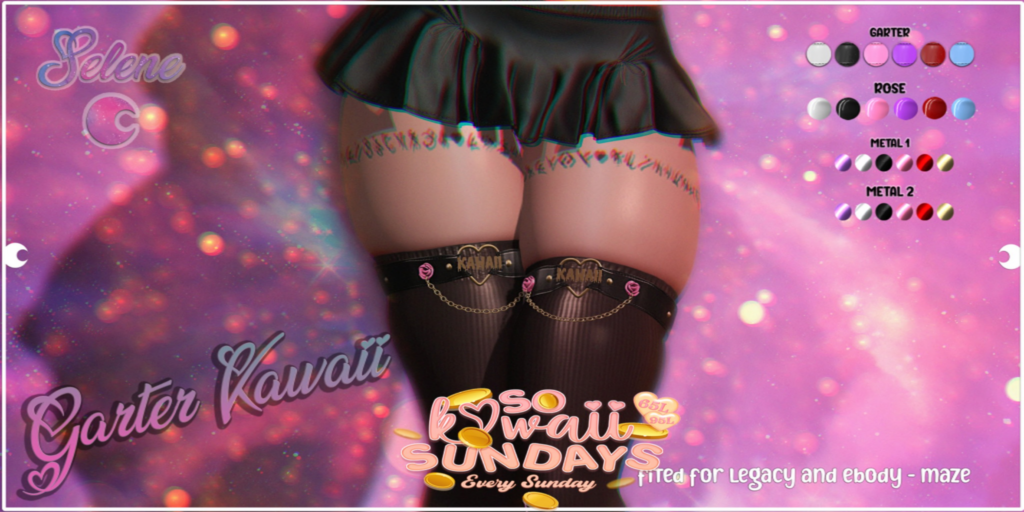 Kawaii Garter for Maze Soft Thighs - Legacy/Reborn/+mods	&lt;a href=&quot;http://maps.secondlife.com/secondlife/Crocus%20Island/44/43/25&quot;&gt;Teleport&lt;/a&gt;