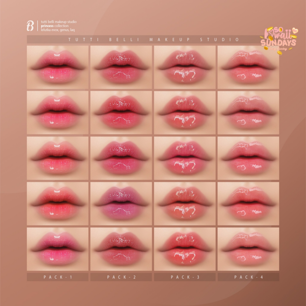 Princess Collection Lipstick - EvoX/Genus/LAQ	&lt;a href=&quot;http://maps.secondlife.com/secondlife/Malkine/110/166/293&quot;&gt;Teleport&lt;/a&gt;