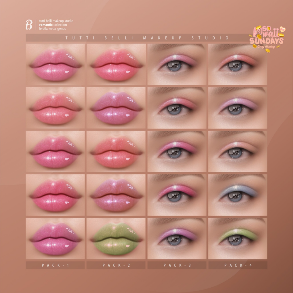 Romantic Collection Cosmetics - EvoX/Genus	&lt;a href=&quot;http://maps.secondlife.com/secondlife/Malkine/110/166/293&quot;&gt;Teleport&lt;/a&gt;