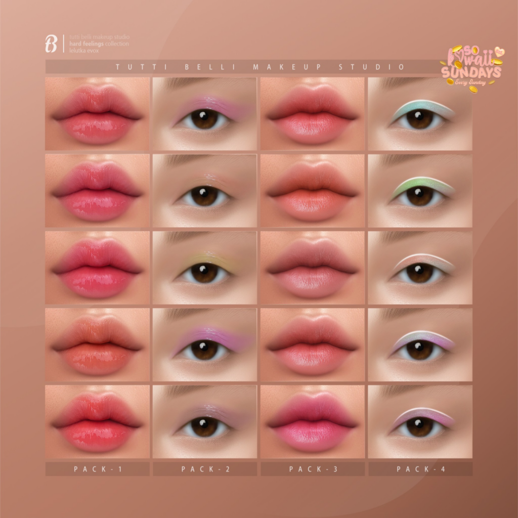 Hard Feelings Collection Cosmetics - EvoX	&lt;a href=&quot;http://maps.secondlife.com/secondlife/Malkine/110/166/293&quot;&gt;Teleport&lt;/a&gt;