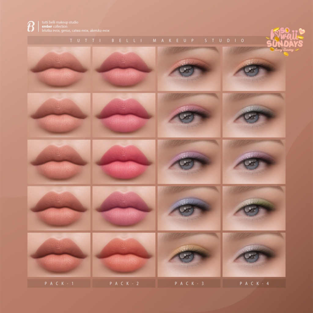 Ember Collection Cosmetics - AkX/CatwaX/EvoX/Genus	&lt;a href=&quot;http://maps.secondlife.com/secondlife/Malkine/110/166/293&quot;&gt;Teleport&lt;/a&gt;