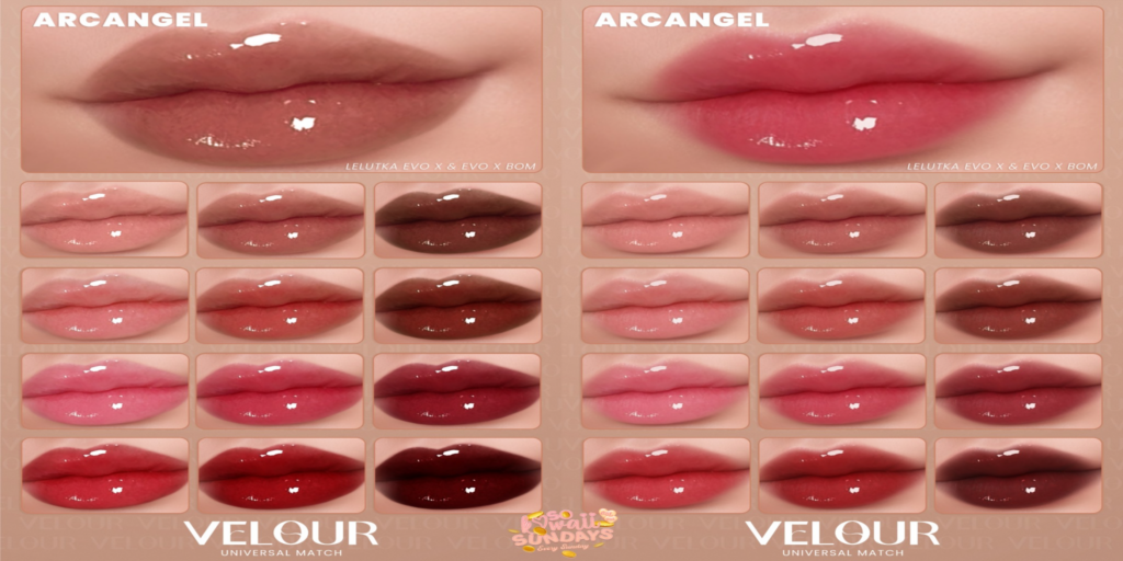 Arcangel Lipstick - EvoX	&lt;a href=&quot;https://maps.secondlife.com/secondlife/VELOUR/88/118/42&quot;&gt;Teleport&lt;/a&gt;