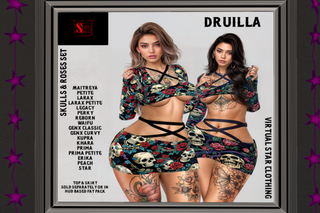 Druilla Dress - See Ad For Fits, L$60 each/L$160 FP