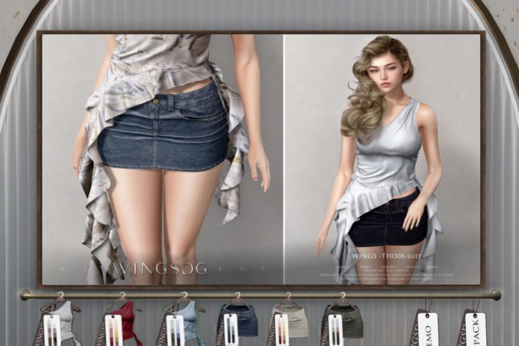 Wings TF0308 Top &amp; Skirt - Legacy/MaitreyaX/Reborn/+mods, L$188-L$288 each/L$888 FP