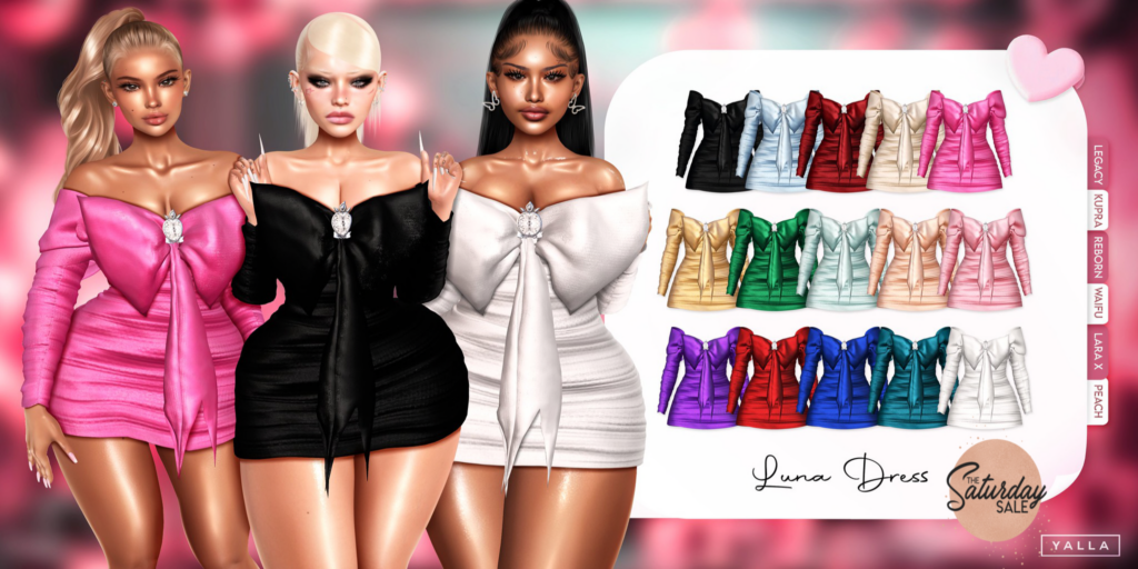 Luna Dress - Inithium/Legacy/MaitreyaX/Peach/Reborn/+mods	&lt;a href=&quot;http://maps.secondlife.com/secondlife/YALLA/62/32/2002&quot;&gt;Teleport&lt;/a&gt;